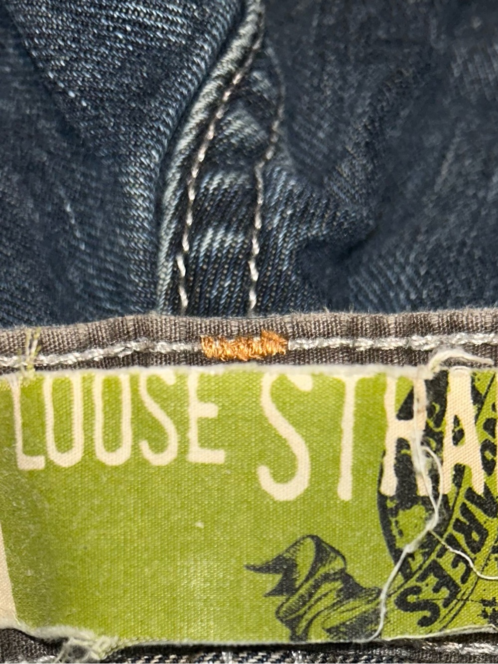 Vintage Lee Dungarees Men's Loose Straight Leg Jeans Blue 32x32 Denim Workwear - Picture 6 of 6